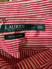LAUREN RALPH LAUREN ストライプビッグシャツ