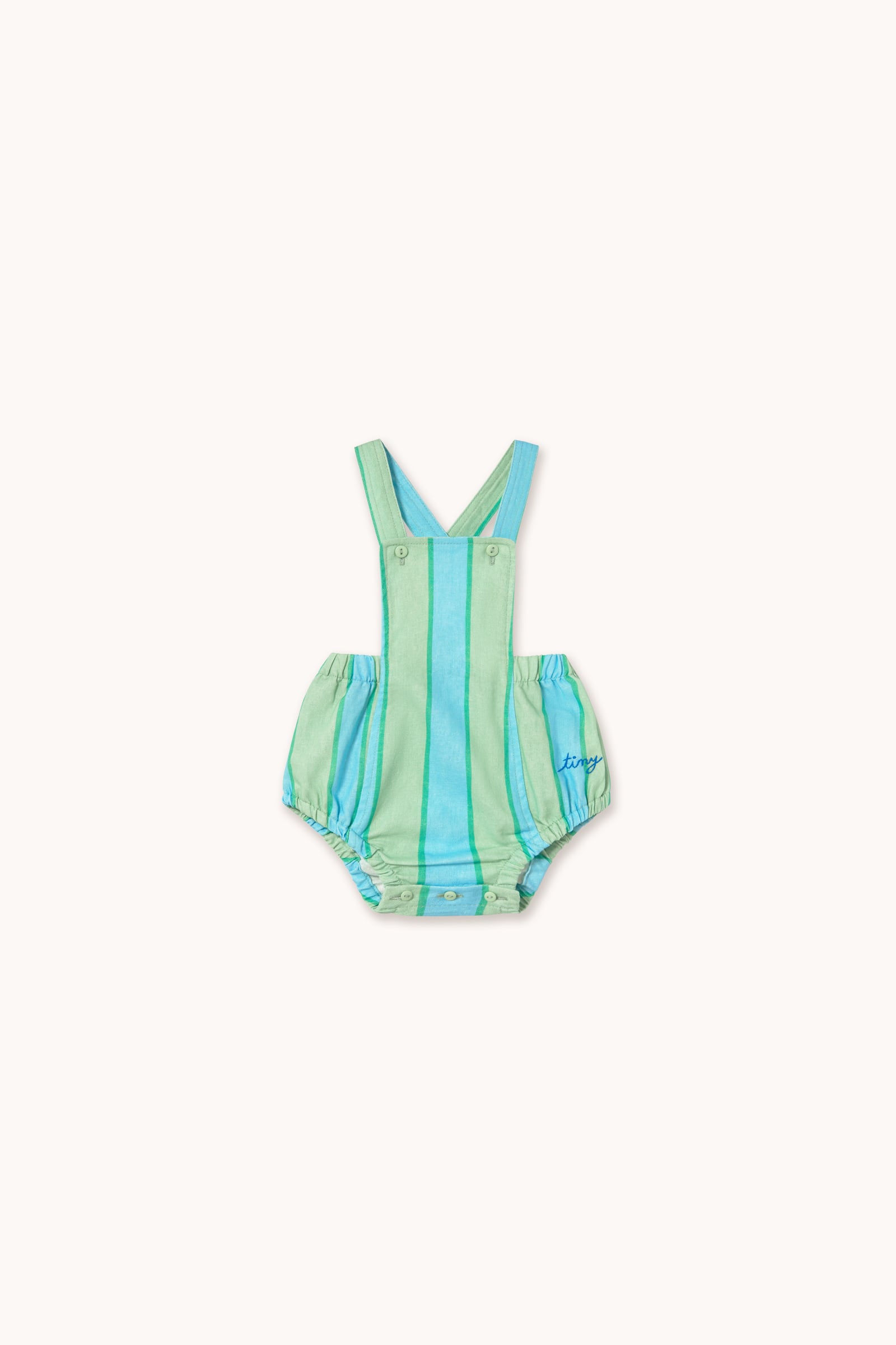 送料無料 tinycottons/RETRO STRIPES BODY washed emerald