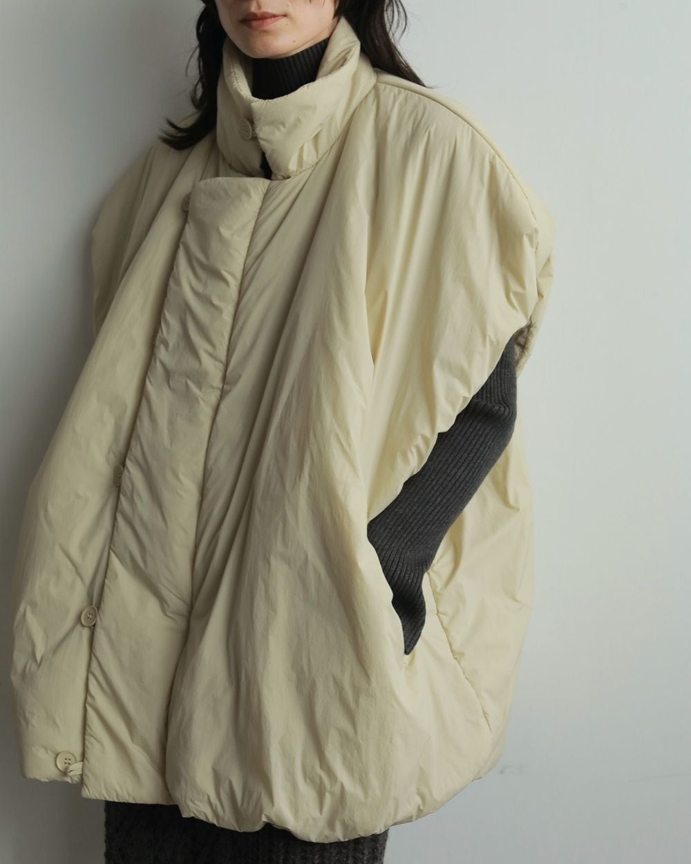 (送料差し引き)keito様専用:【 anuke 】Volume Over Vest cream/38