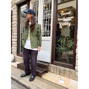 60s US ARMY "1st MODEL" OG107 UTILITY SHIRT Size MEDIUM