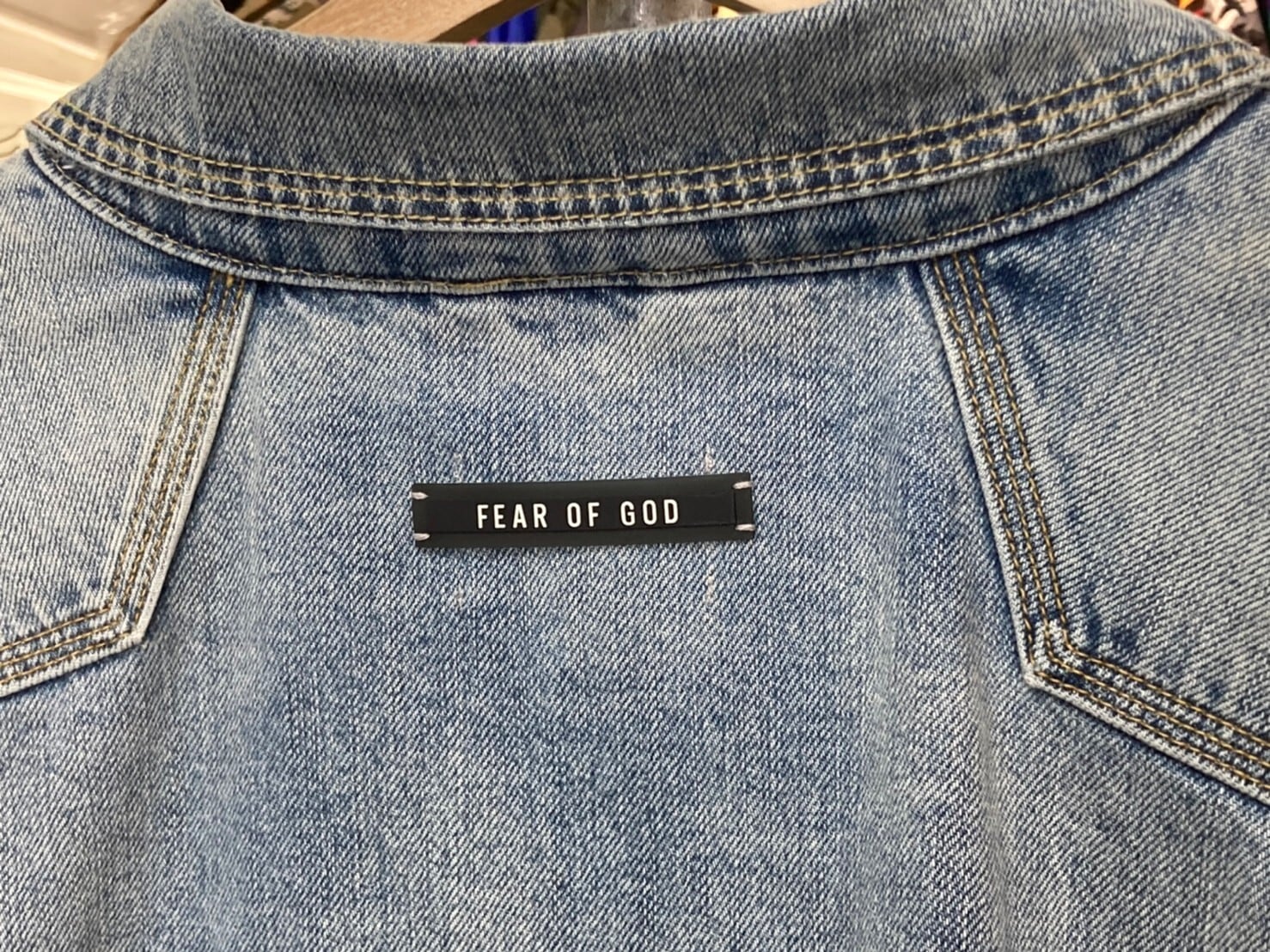 FEAR OF GOD SIXTH COLLECTION DENIM TRACK JACKET SMALL INDIGO FEAR OF GOD SIXTH COLLECTION DENIM TRACK JACKET SMALL INDIGO