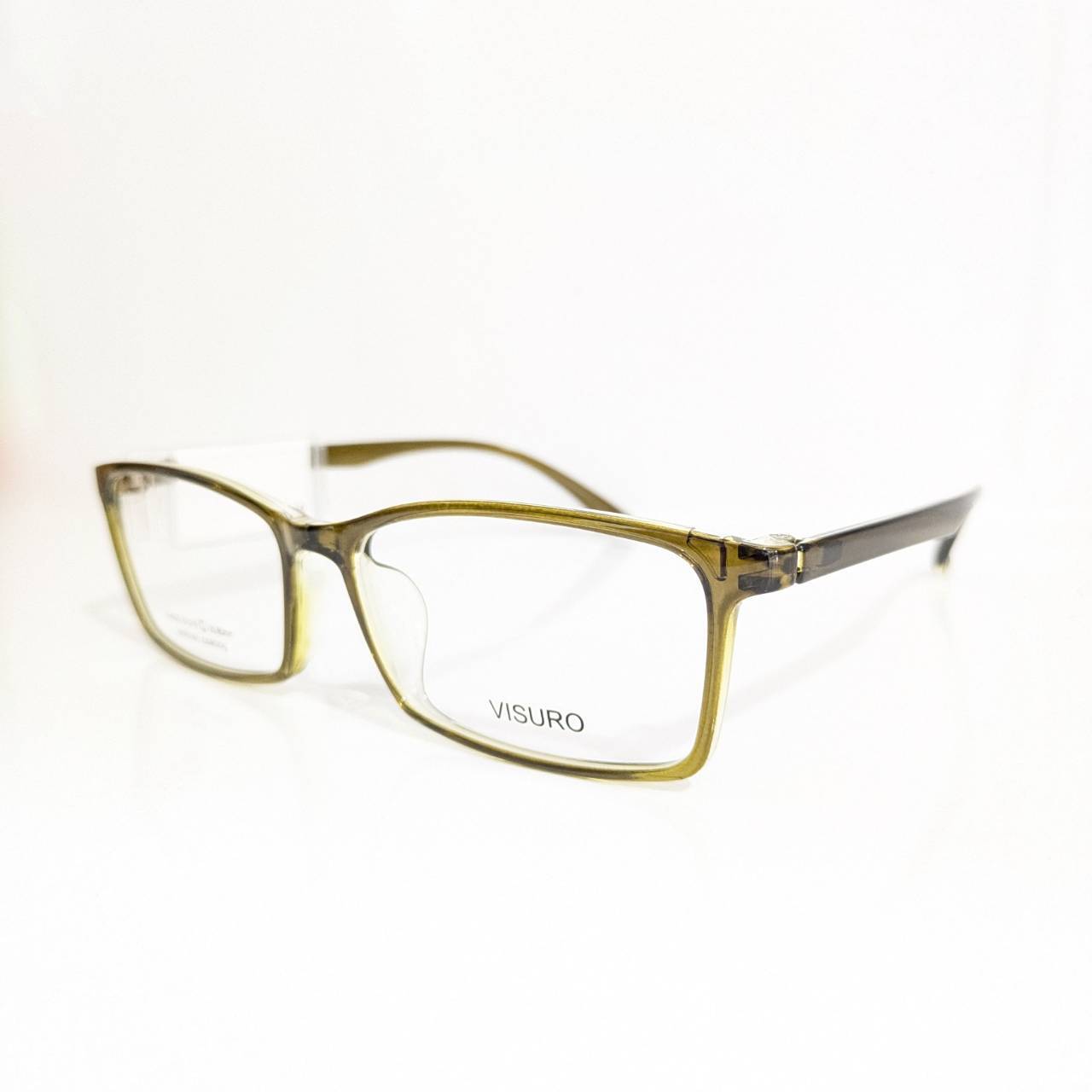 【VISURO】スクエアセルフレーム イエローグリーン