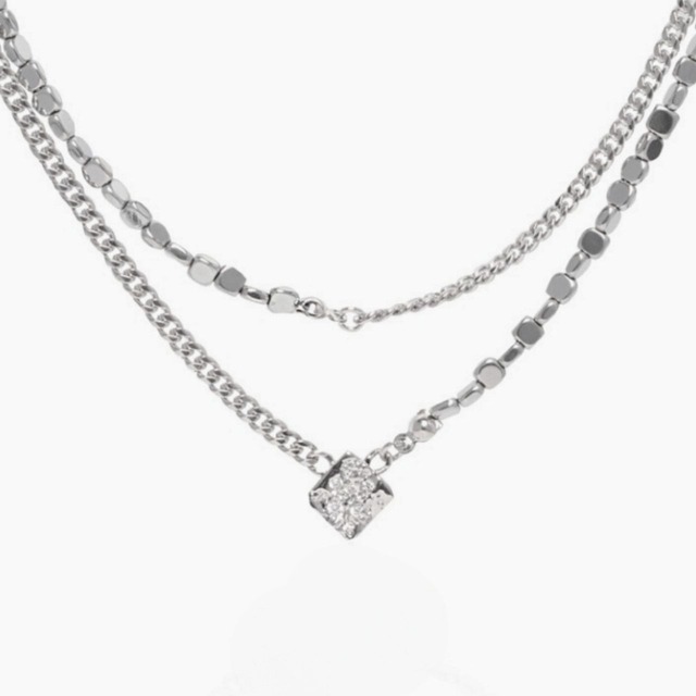 Falling rock galaxy necklace C0700