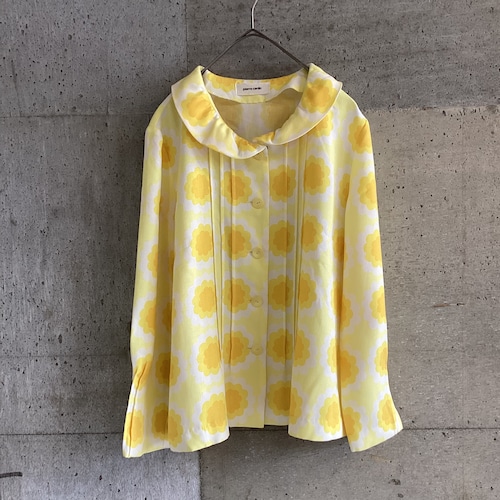 Pierre Cardin retro flower blouse
