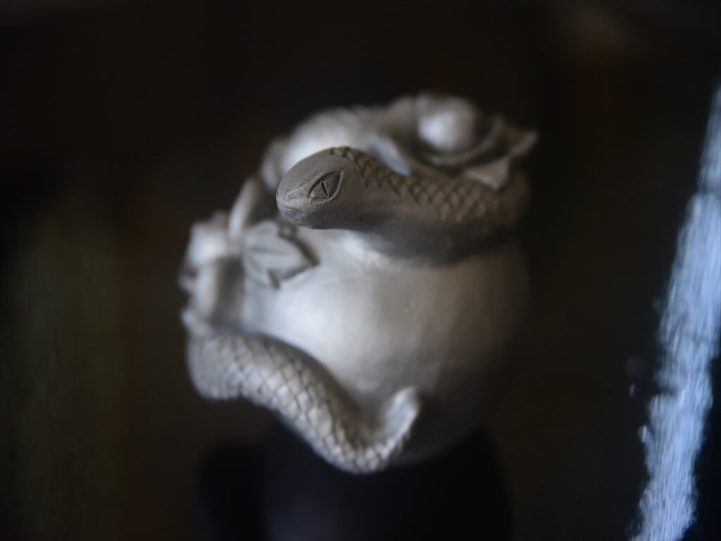 一点物　蛇に牡丹　type-3