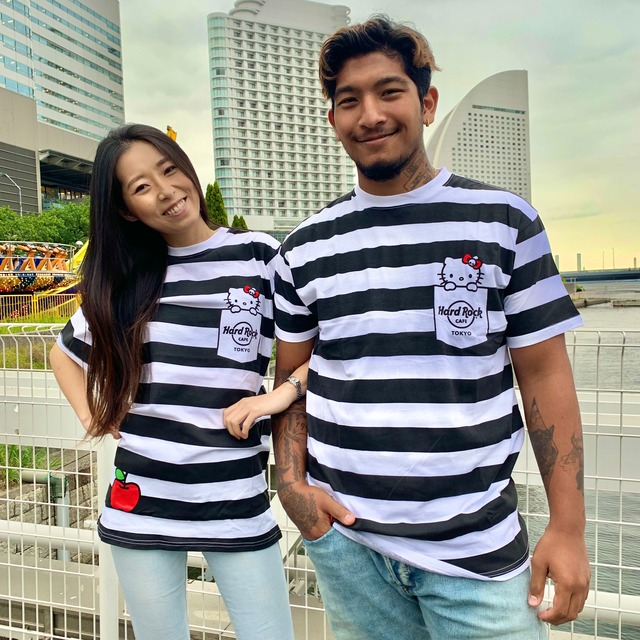 TOKYO 東京 Hello Kitty Striped T-shirt