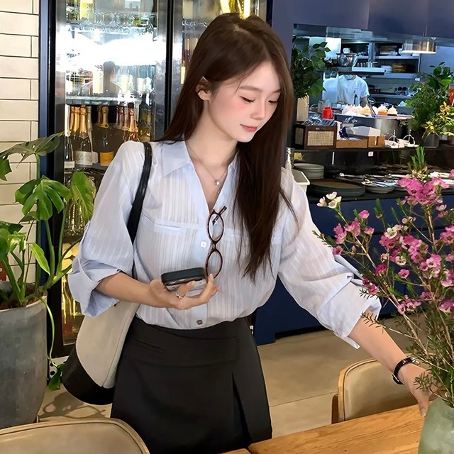 Striped Long-Sleeve Shirt