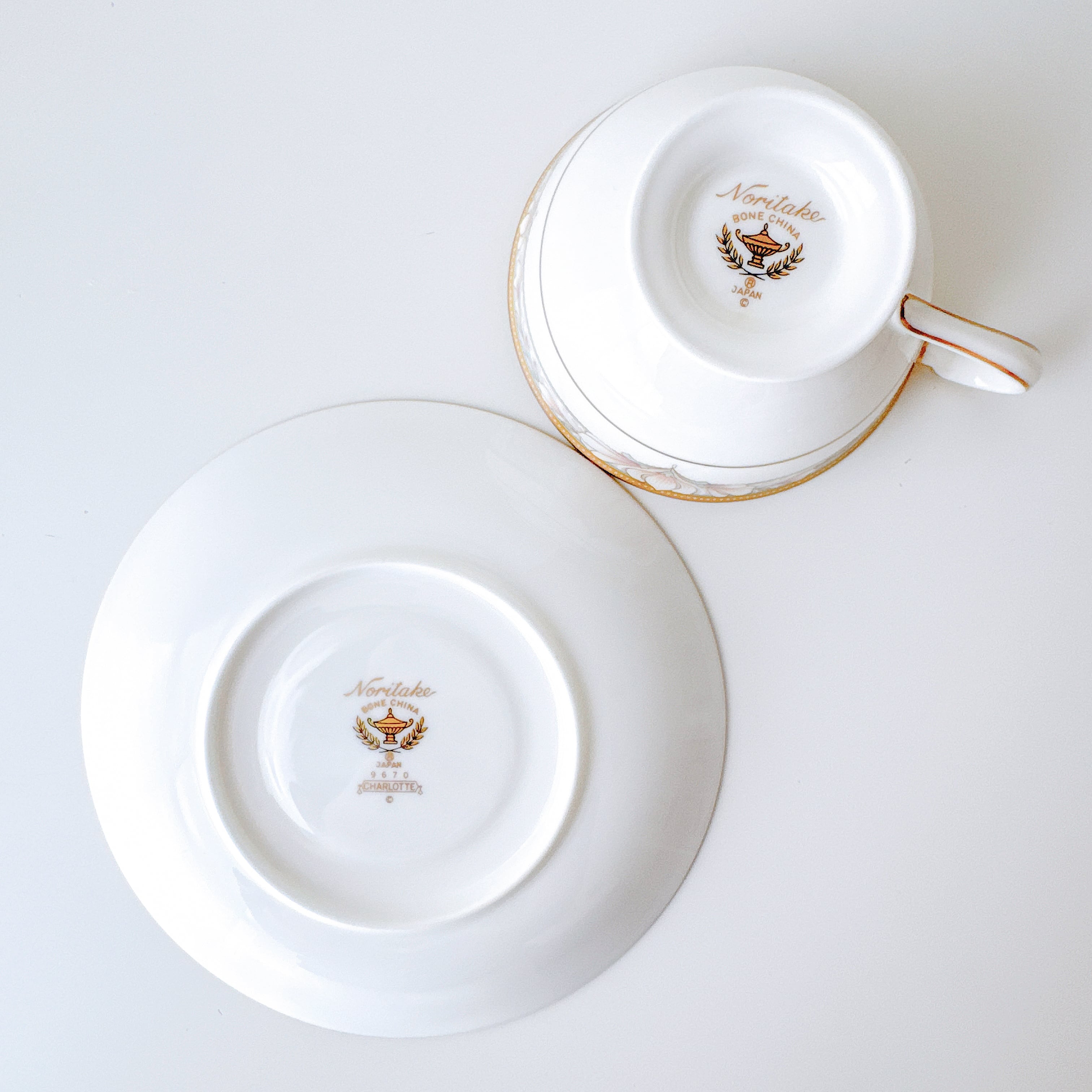 vintage】Noritake CHARLOTTE ノリタケ シャーロット ティーカップ
