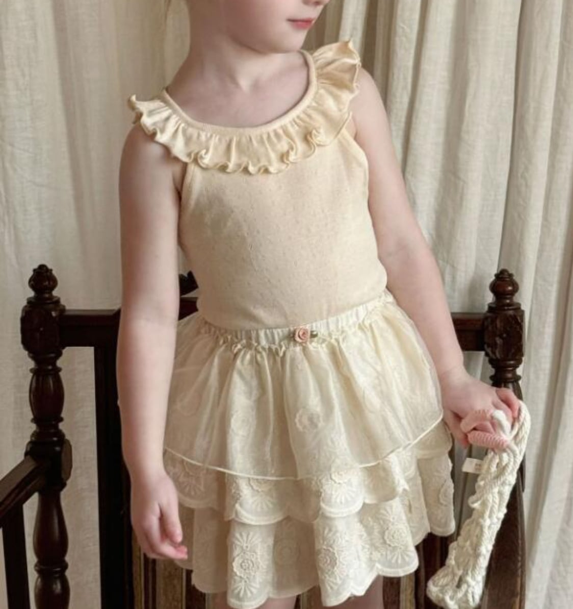 予約【otay 6color /frill sleeveless】