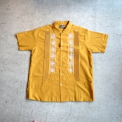 ESTRELLA STANDARD S/S REJILLADA キューバシャツ マスタード