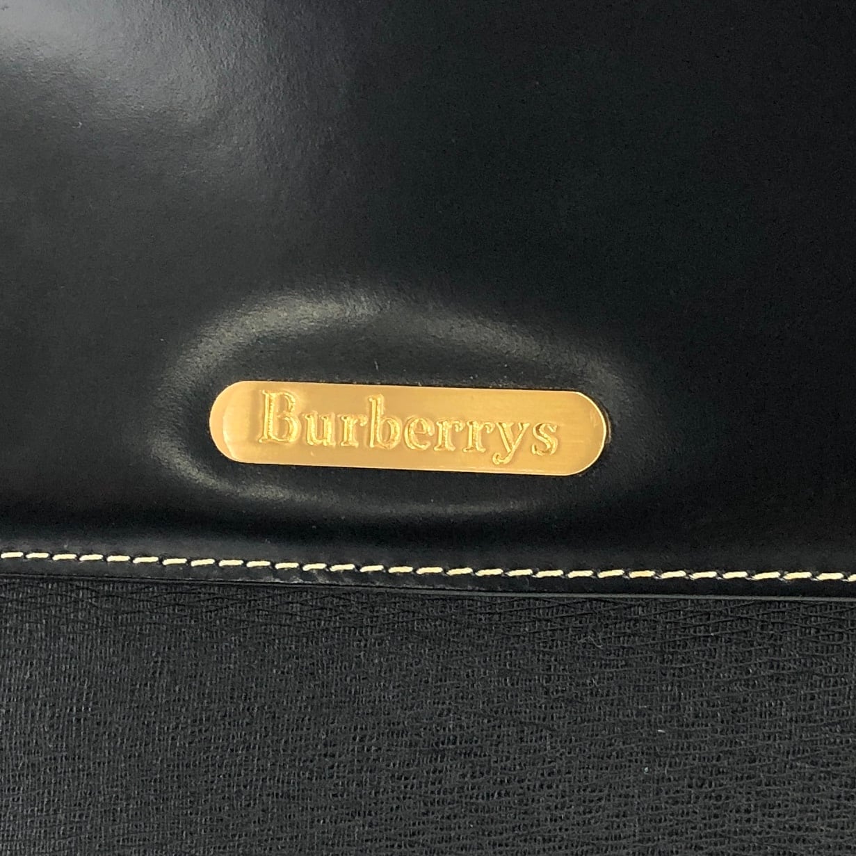 Burberrys' バーバリーズ クラシックチェック ロゴ コンビレザー