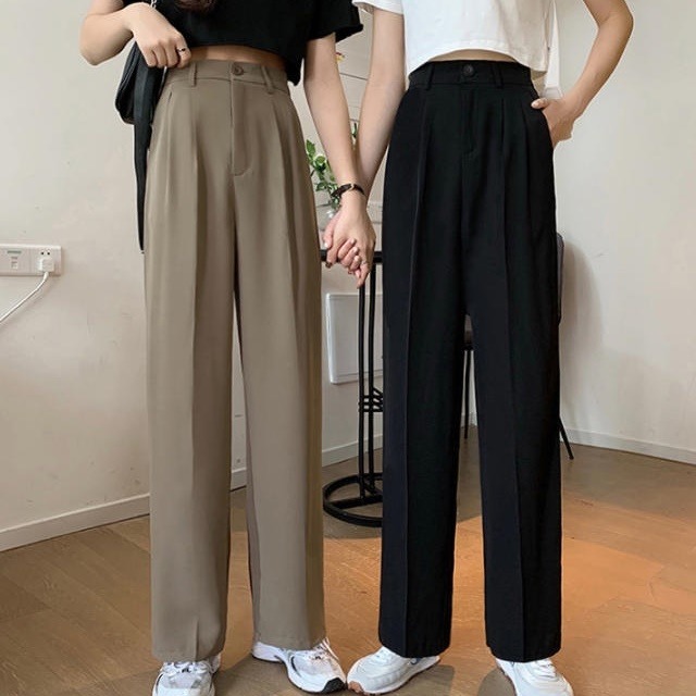 【送料無料】ワイドパンツ ハイウエスト ロング丈 センタープレス 無地 カジュアル 大人可愛い シンプル ベーシック お出かけ デート 普段使い デイリー 着回し BM-056IU