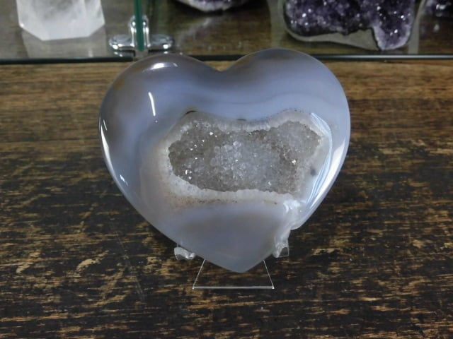 【瑪瑙カービング】　ハート瑪瑙　no.6
