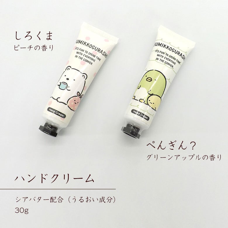 すみっコぐらし タオルハンカチとハンドクリームのギフト chog-suh01