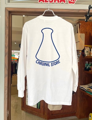 POUNDER  L/S TEE. White