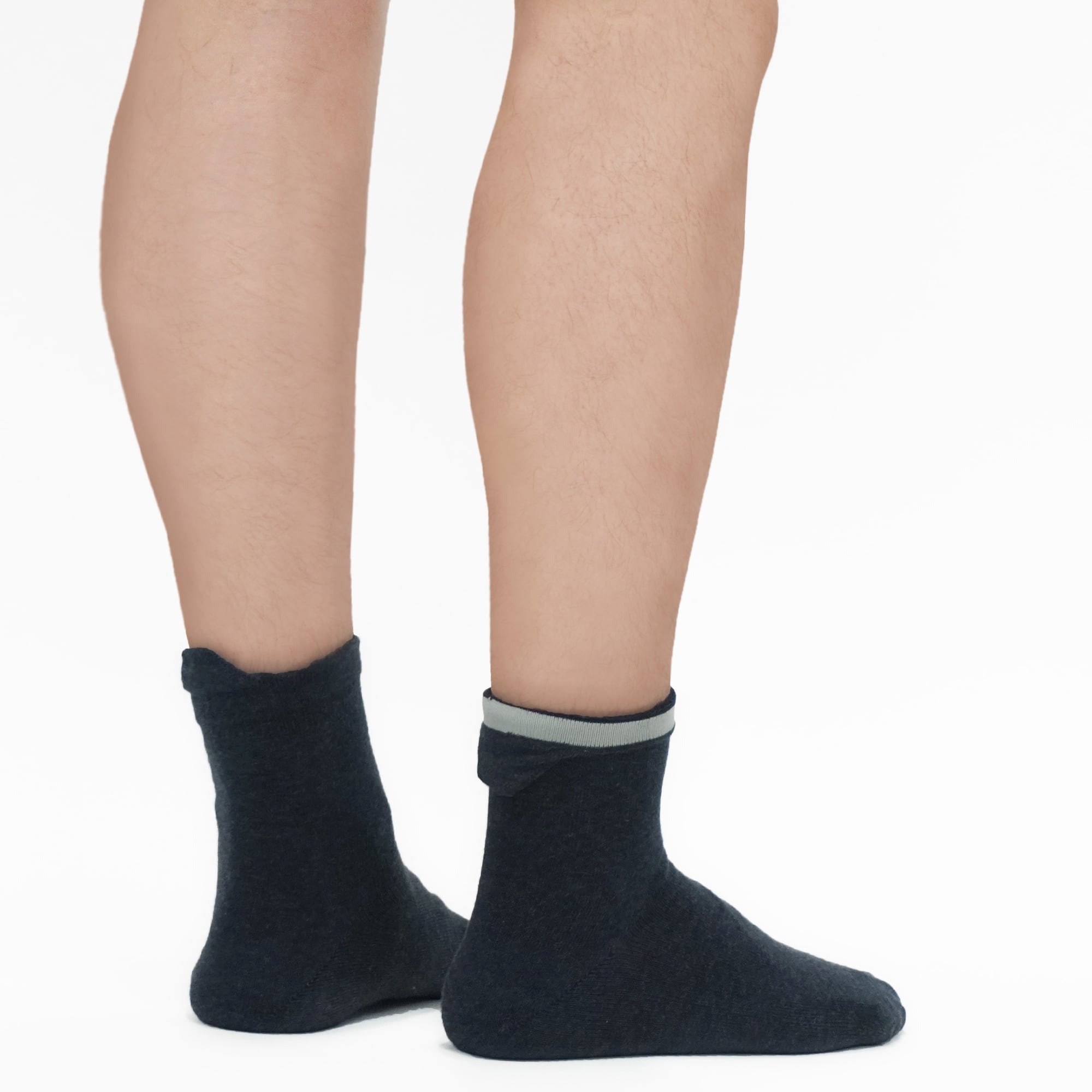 マリモ様　専 メンズ】MARIMO ほのん 片手で履ける2Way靴下 ネイビー 111100-7