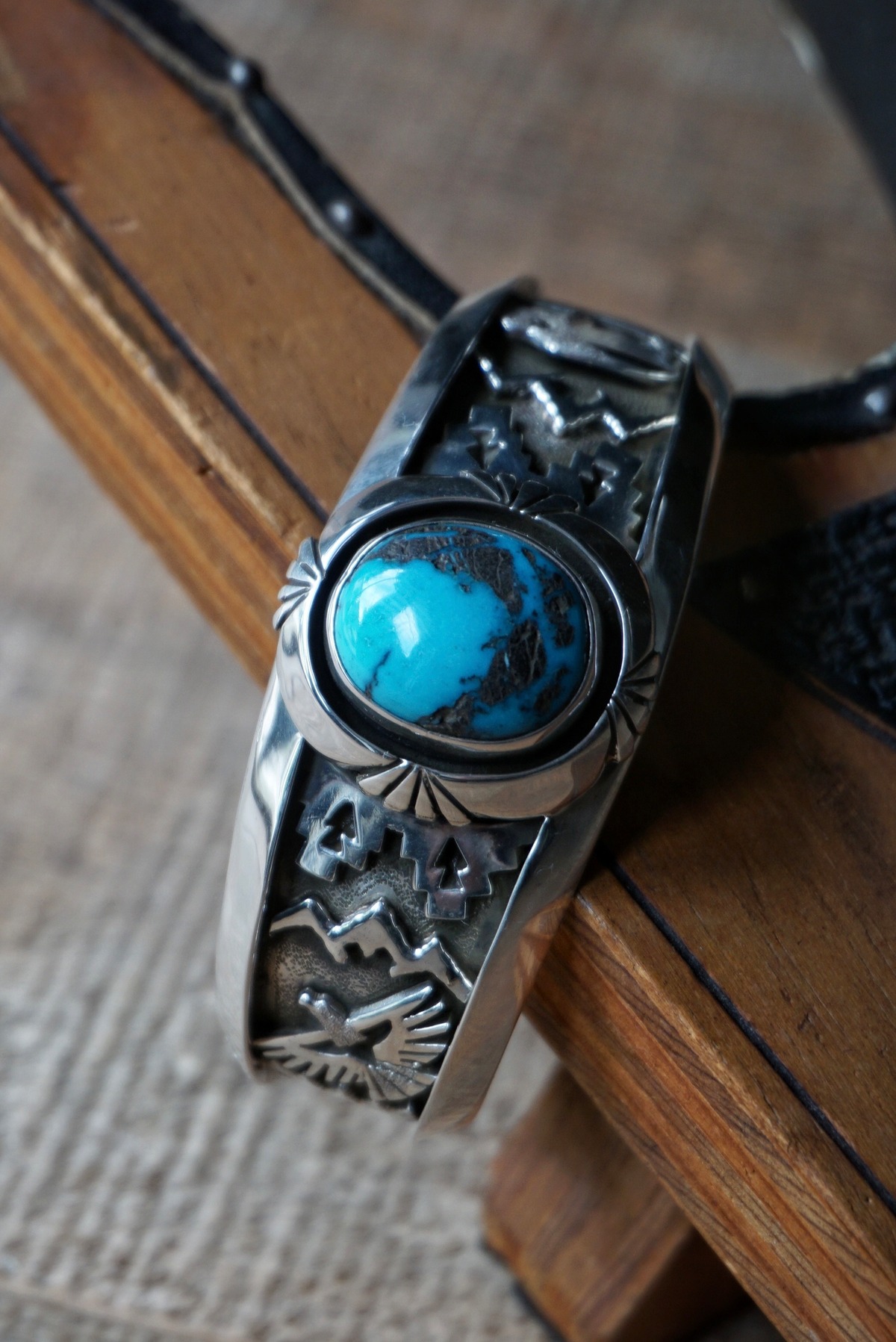 Herman Vandever Mt. BLUE DIAMOND Turquoise Bangle | RAT STYLE