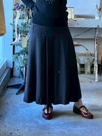 1980’s CANADA Black Viscose Flare Skirt