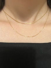 Skin petal necklace