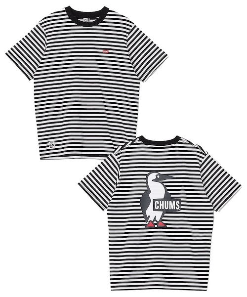 CHUMS チャムス ブービーロゴTシャツ レディース CH11-2737 半袖 Tシャツ ロゴTシャツ バックプリント