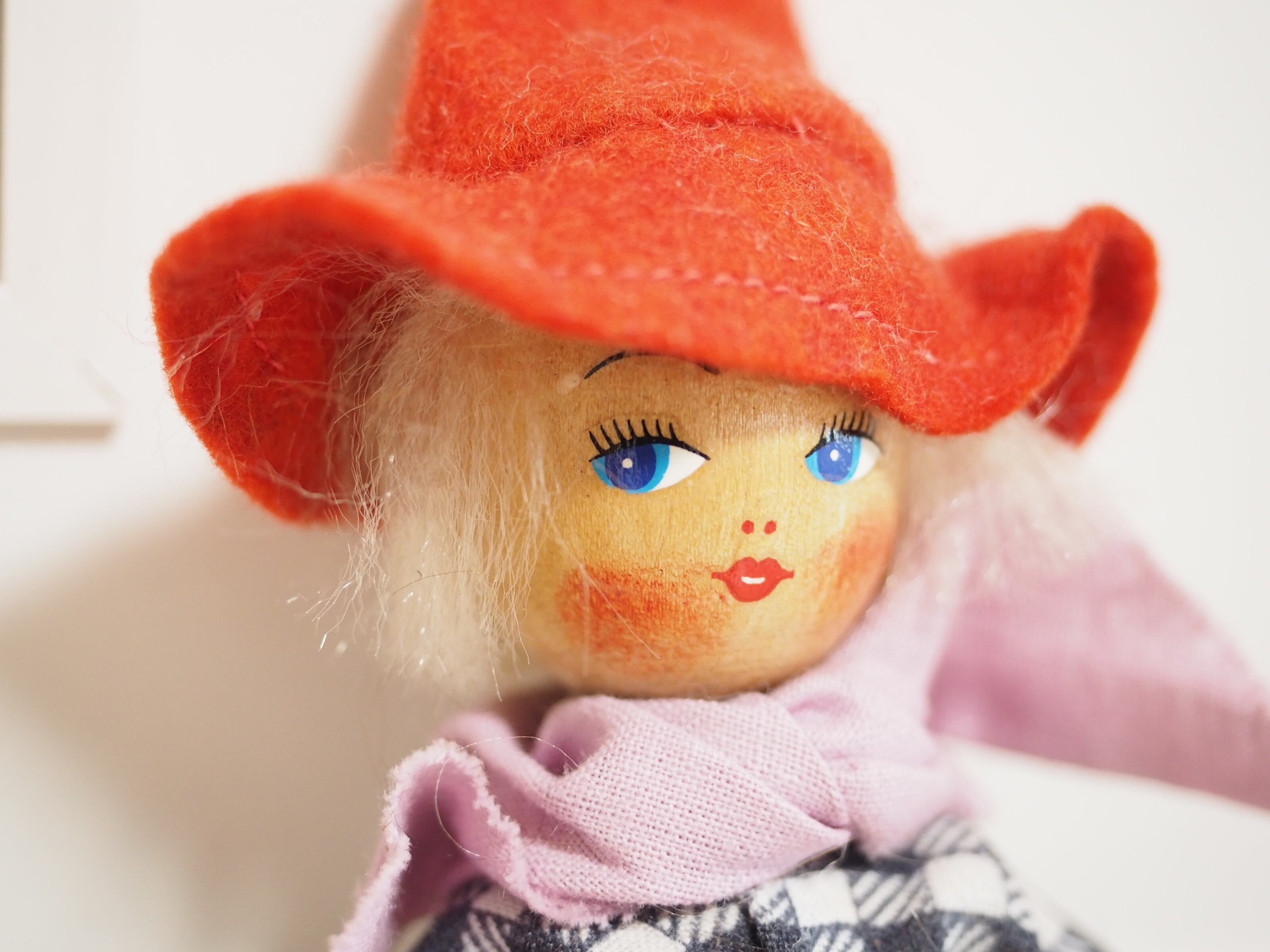 カウボーイ ポーランド 木製人形 doll antiquus