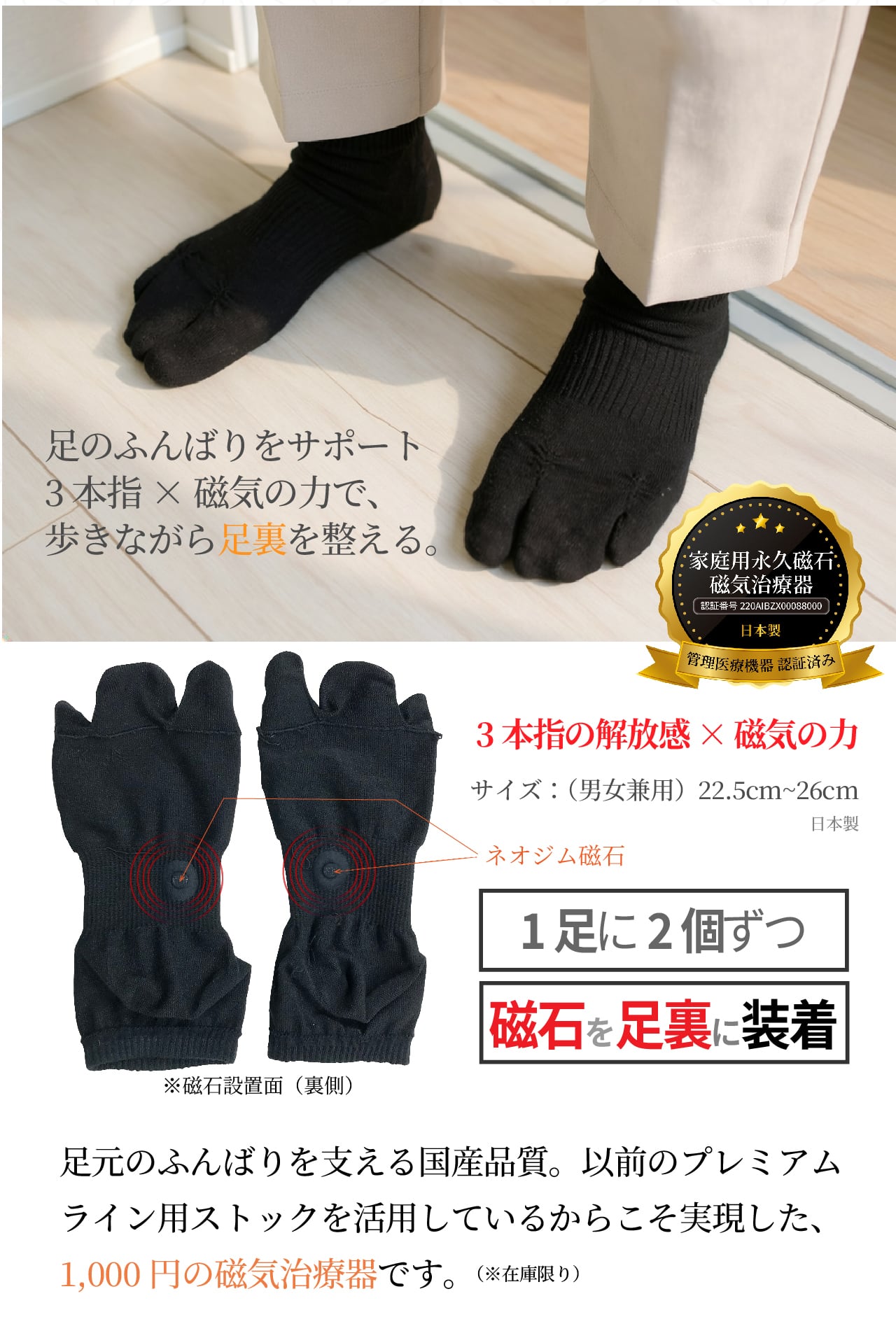 送料込み【管理医療機器】マグネットフットケアーWISELEG(ワイズレック