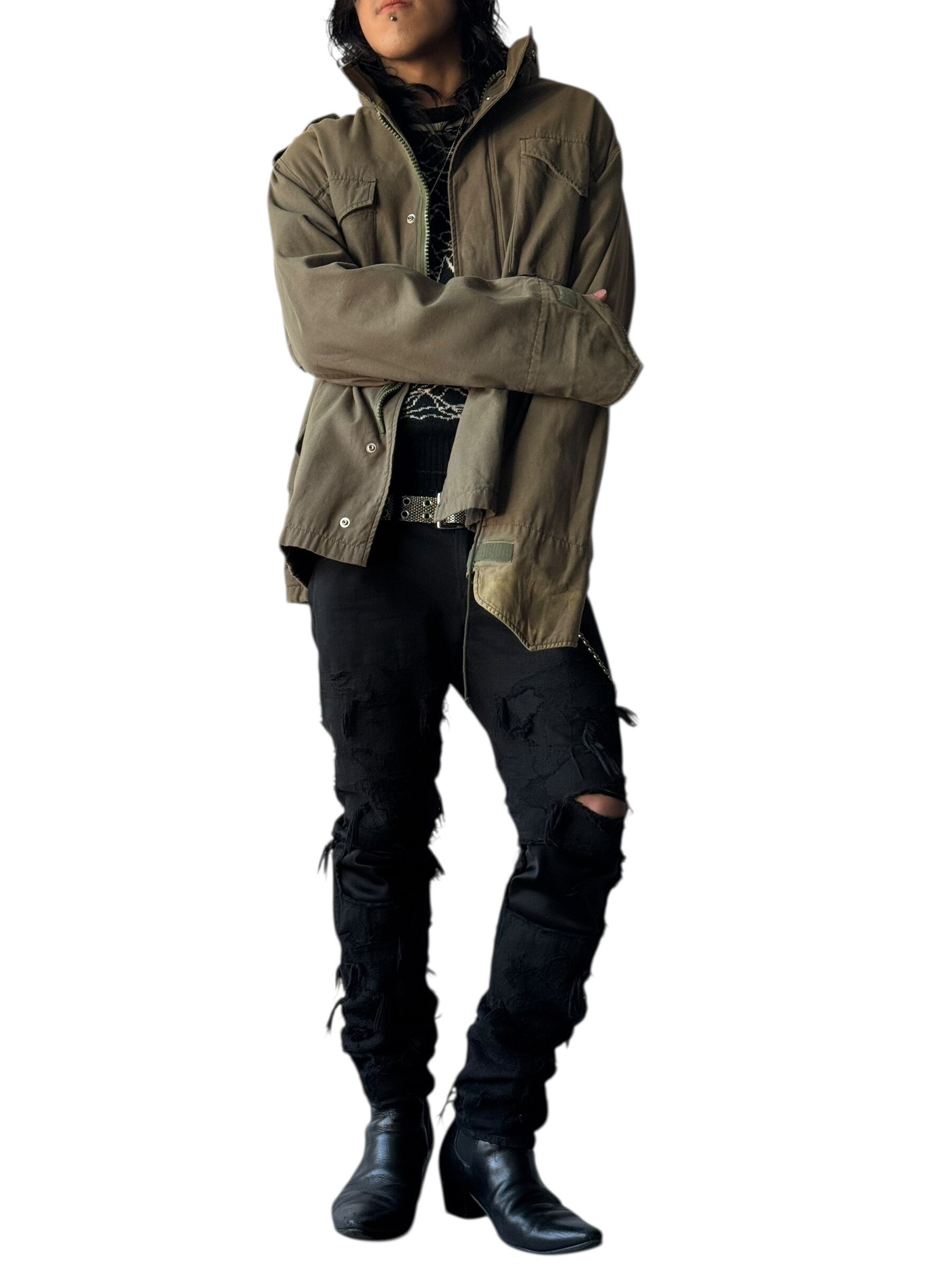 ♾00's PHENOMENON archive♾ LOOP M-65 Multiple Zip Military jacket