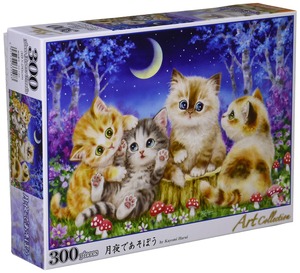 【努力特価】【日本製】 300ピースジグソーパズル 月夜であそぼう(26×38cm)