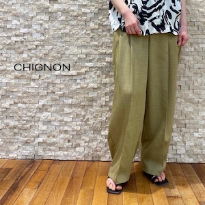 【CHIGNON】ペグワイドスラックス（3642-262MK）