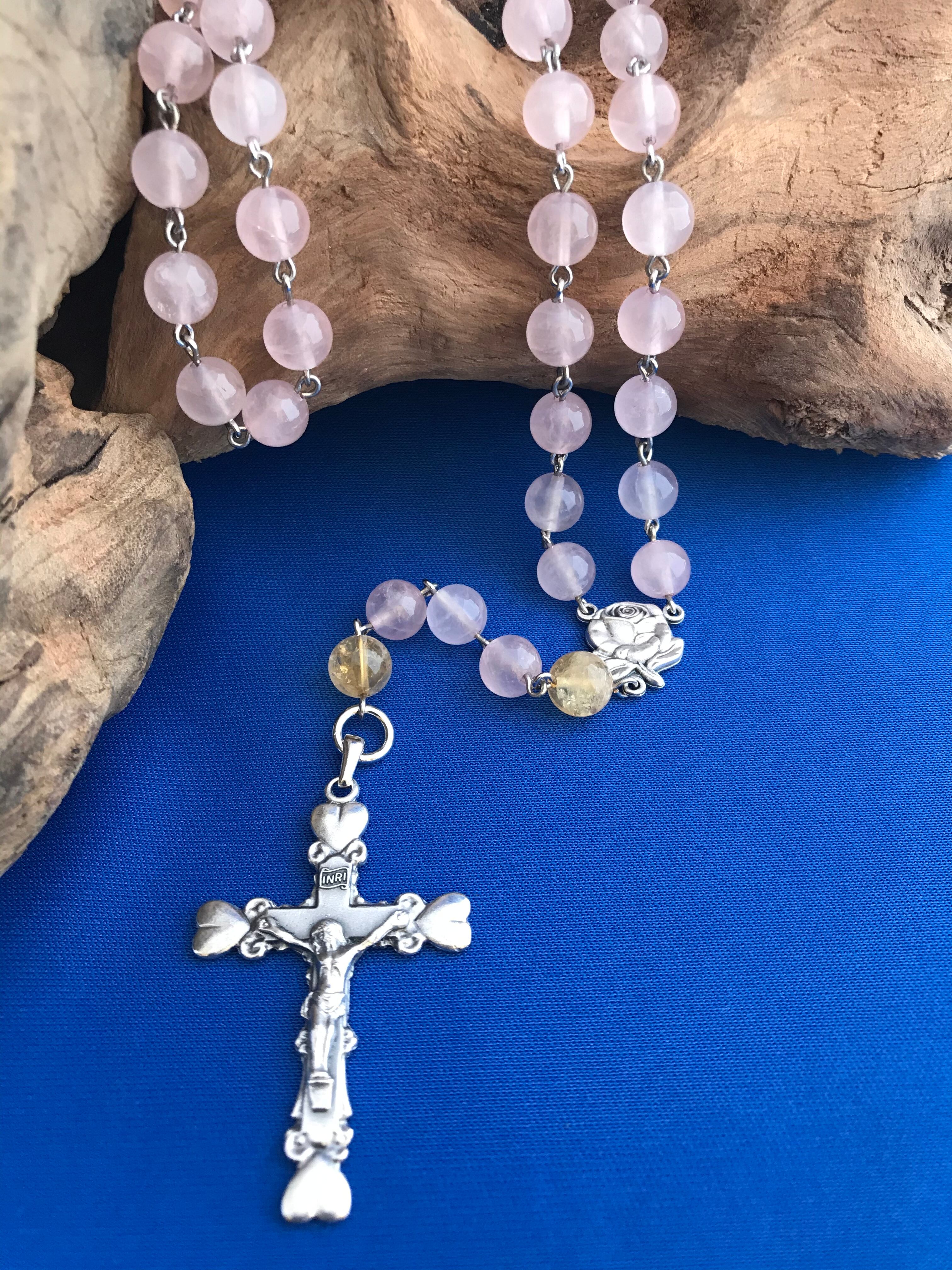 天然石ローズクォーツロザリオ | gekkoh