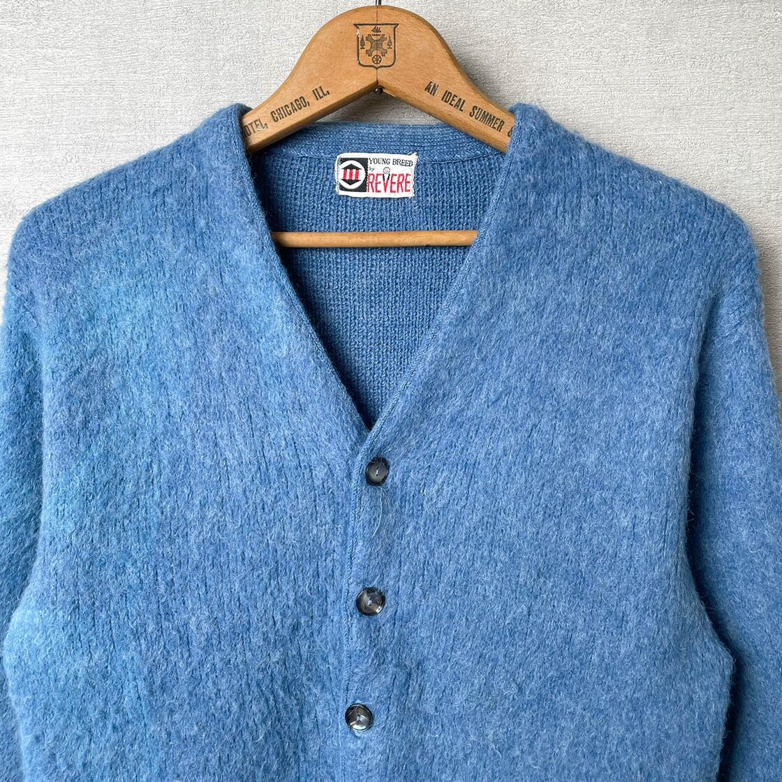 VINTAGE] YOUNG BREED by REVERE / 60S MOHAIR KNIT CARDIGAN | PAY ID