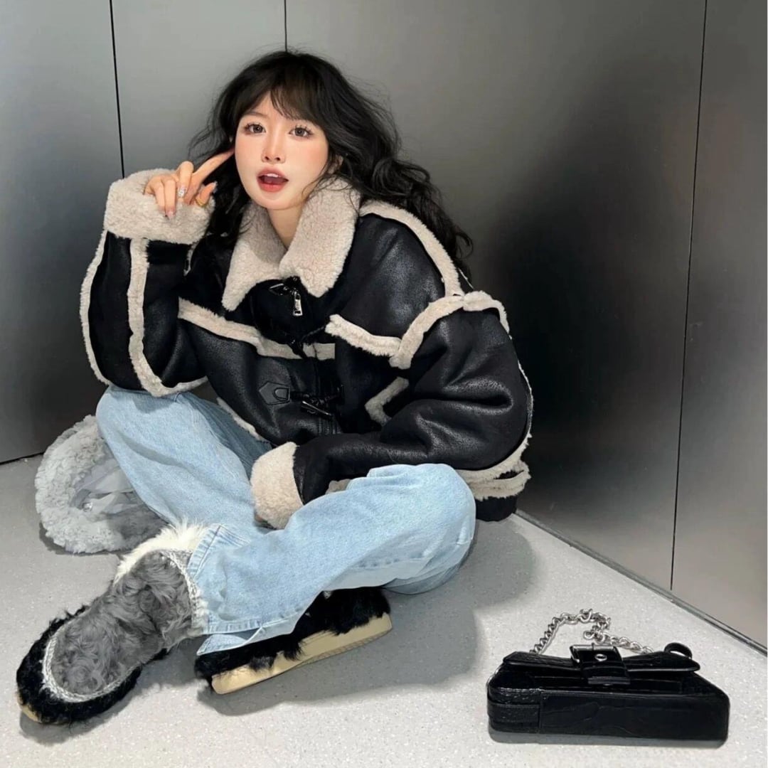 ムートンコート 韓国- 