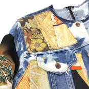 【sleevekimonojk26】着物デニムジャケットSLEEVE KIMONO DENIM JACKET