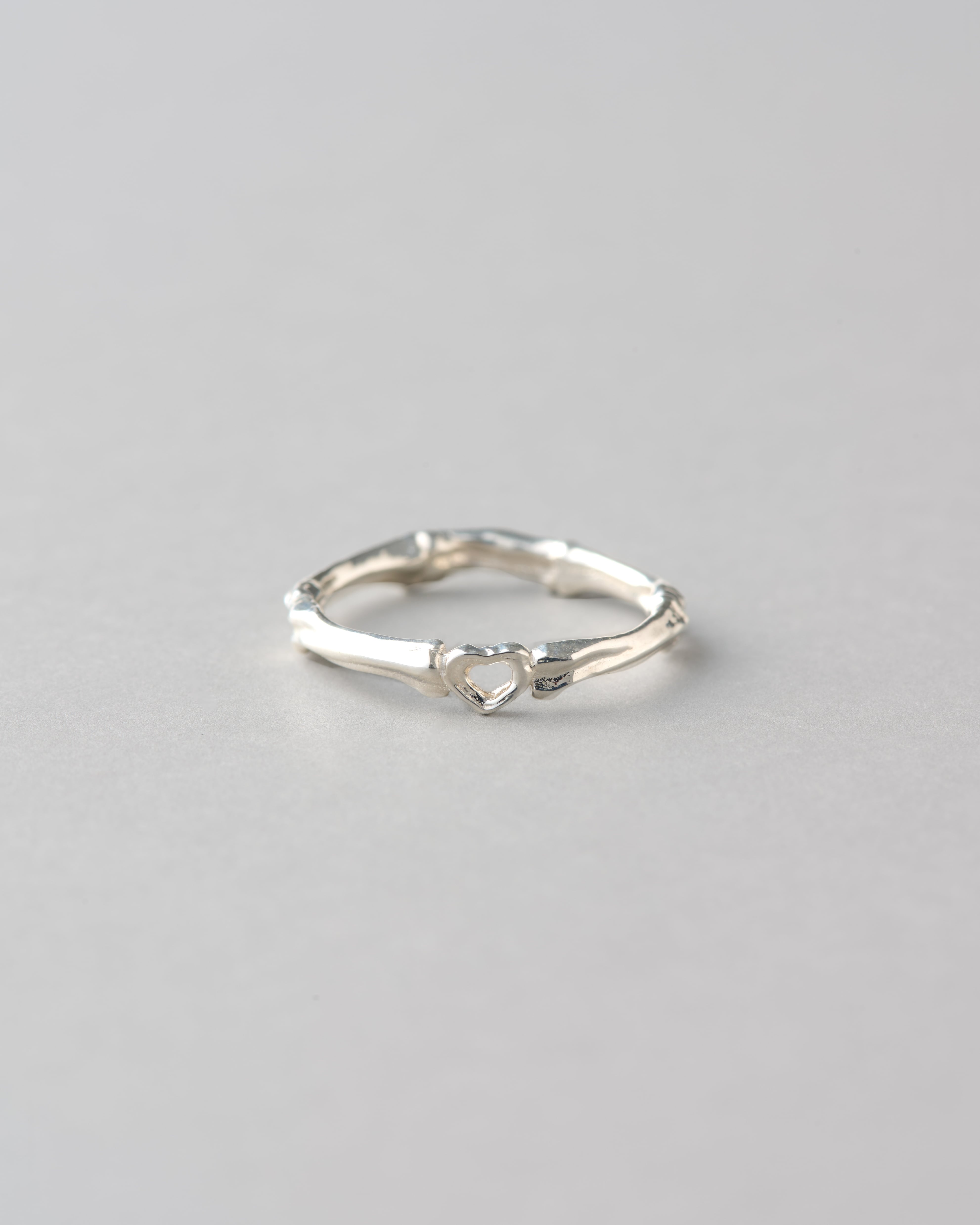 bone ring HEART SILVER925 #01010-sv 骨ハートリング/シルバー925 001