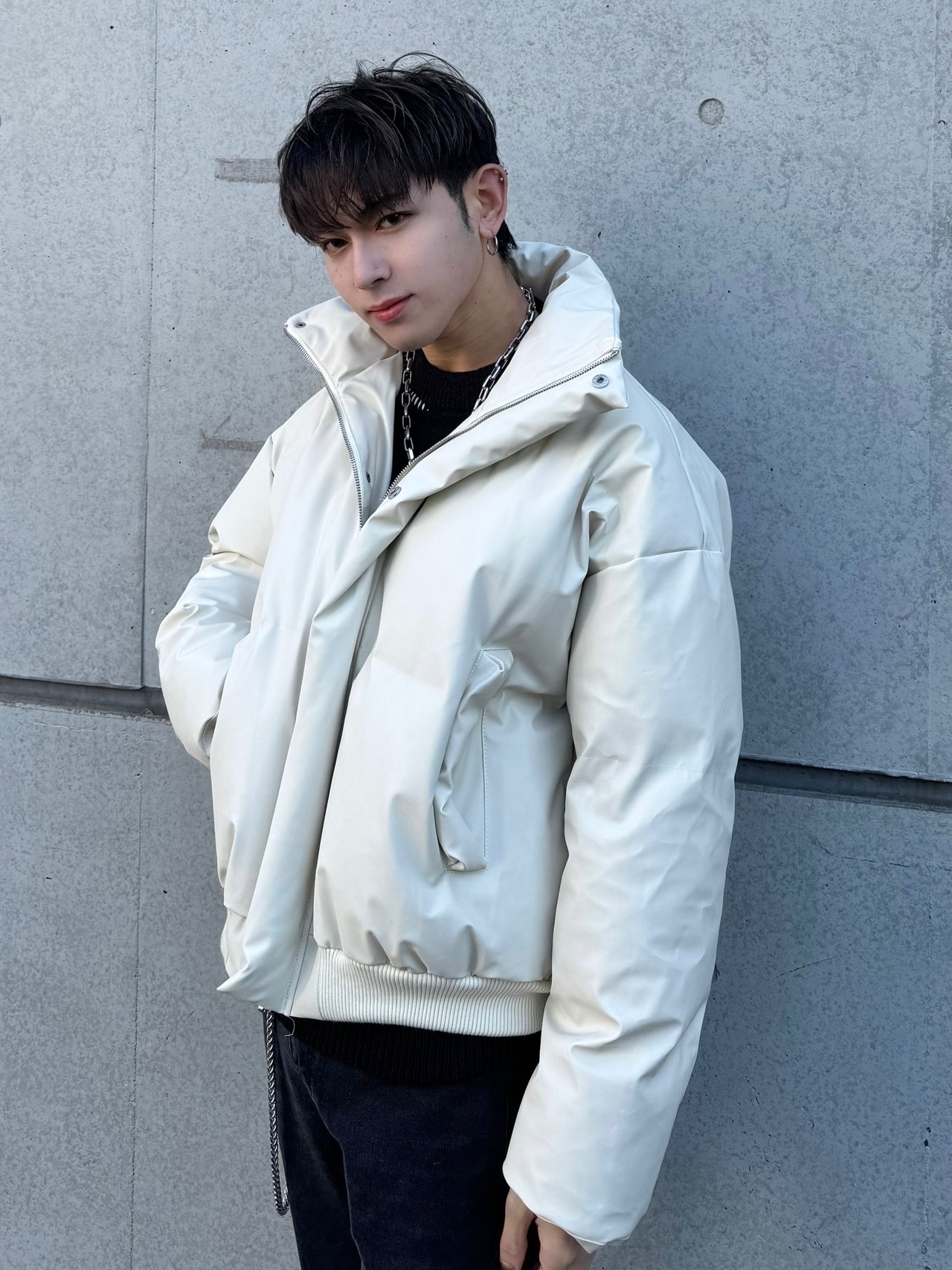 ALUDE SELECT】short puff down jacket（2color） | 【ALUDE】韓国 