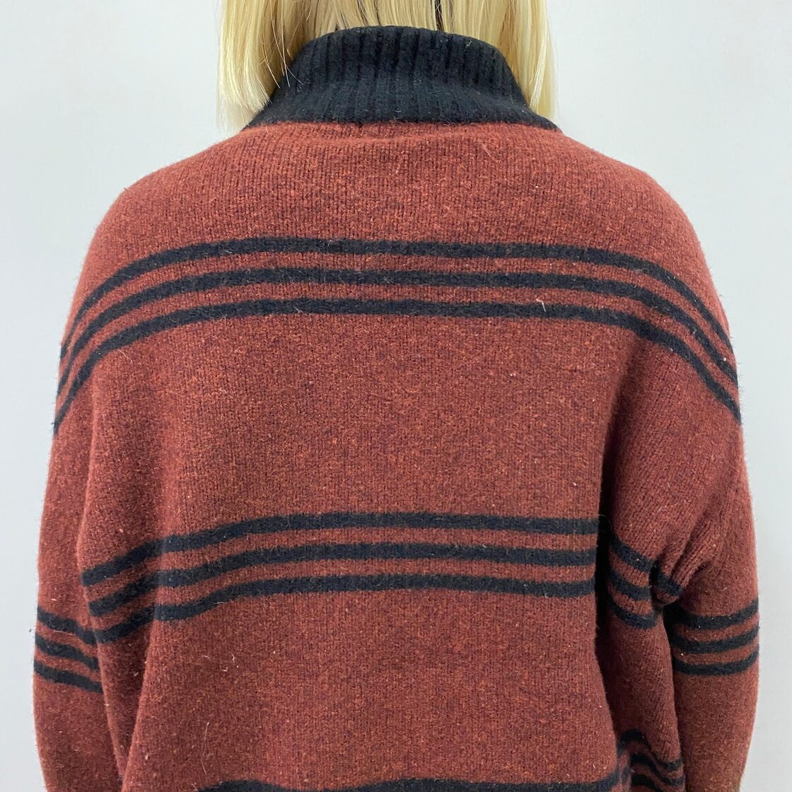 BURBERRY LONDON バーバリー ロンドン ハーフジップ ウール ニット 