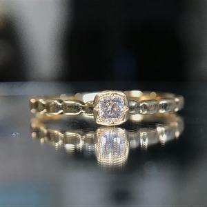 LM6876 K18ダイヤモンド・ピンキーリング