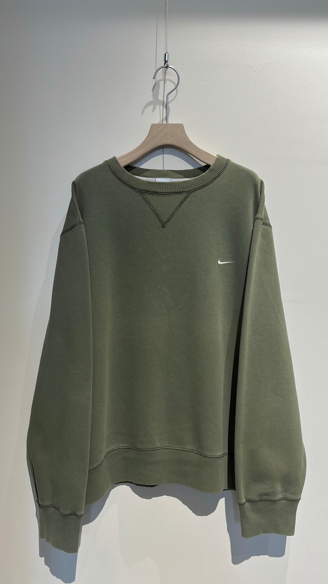 “NIKE” crewneck sweatshirt / swoosh embroidery / Made In GREECE
