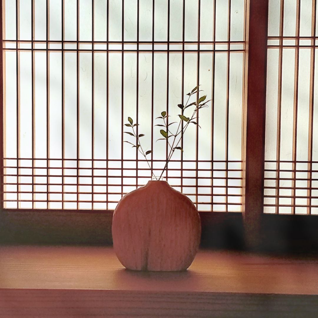 mujina木工房/尾池豪 手彫一輪挿し(太)