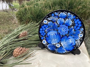 ペトリキウカ塗りのプレート（ホロベッツ）16cm