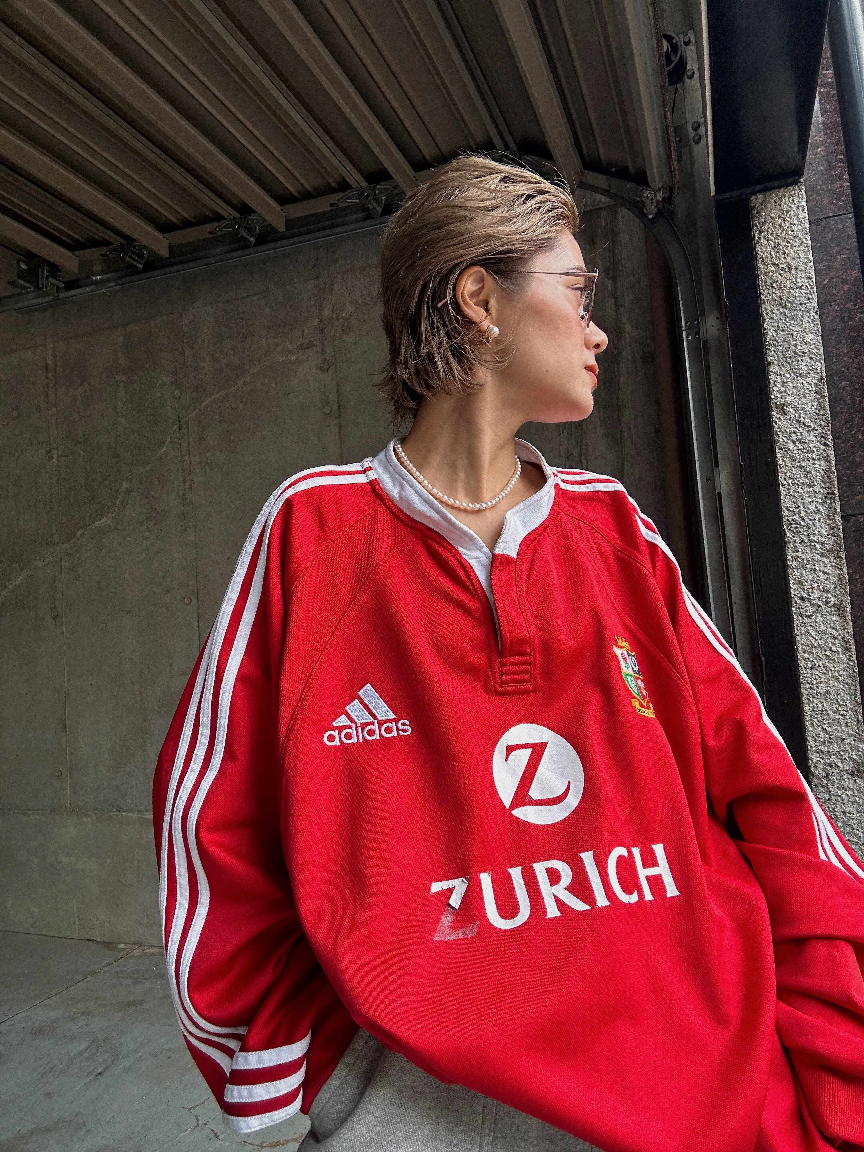 (SH1063)00’s adidas “BRITISH LIONS” rugby game shirt