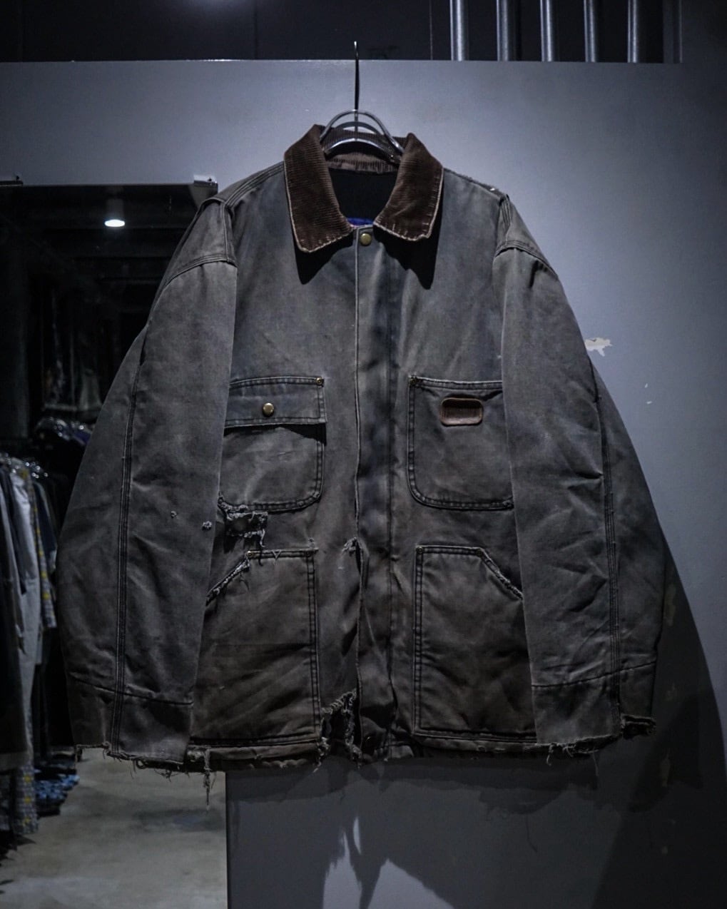 add (C) vintage】“BIG SMITH” Special Fade Vintage Duck Jacket