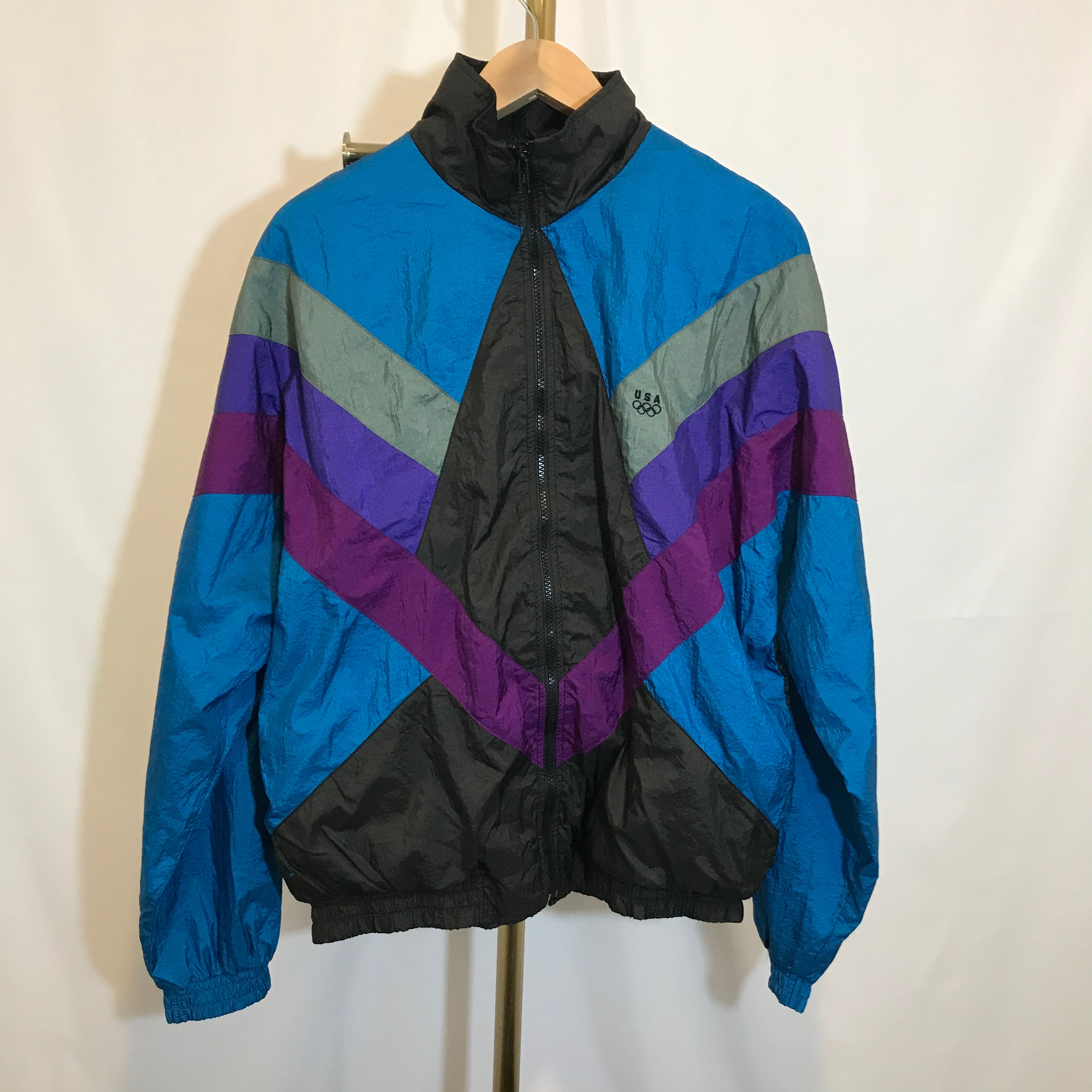 90's USA OLYMPIC OFFICIAL オリンピック ナイロンジャケット 90's USA OLYMPIC OFFICIAL オリンピック ナイロンジャケット