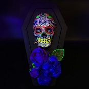SKULLFRAME Tooth pick holder - Mexican Skull (Neon)