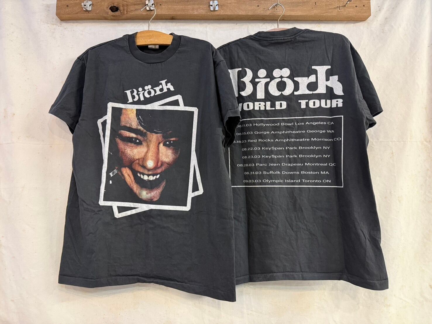 XL stussy bjork tシャツ 未着用美品 STUSSY Tシャツ BJORK ビョーク シャドウマン ステューシー