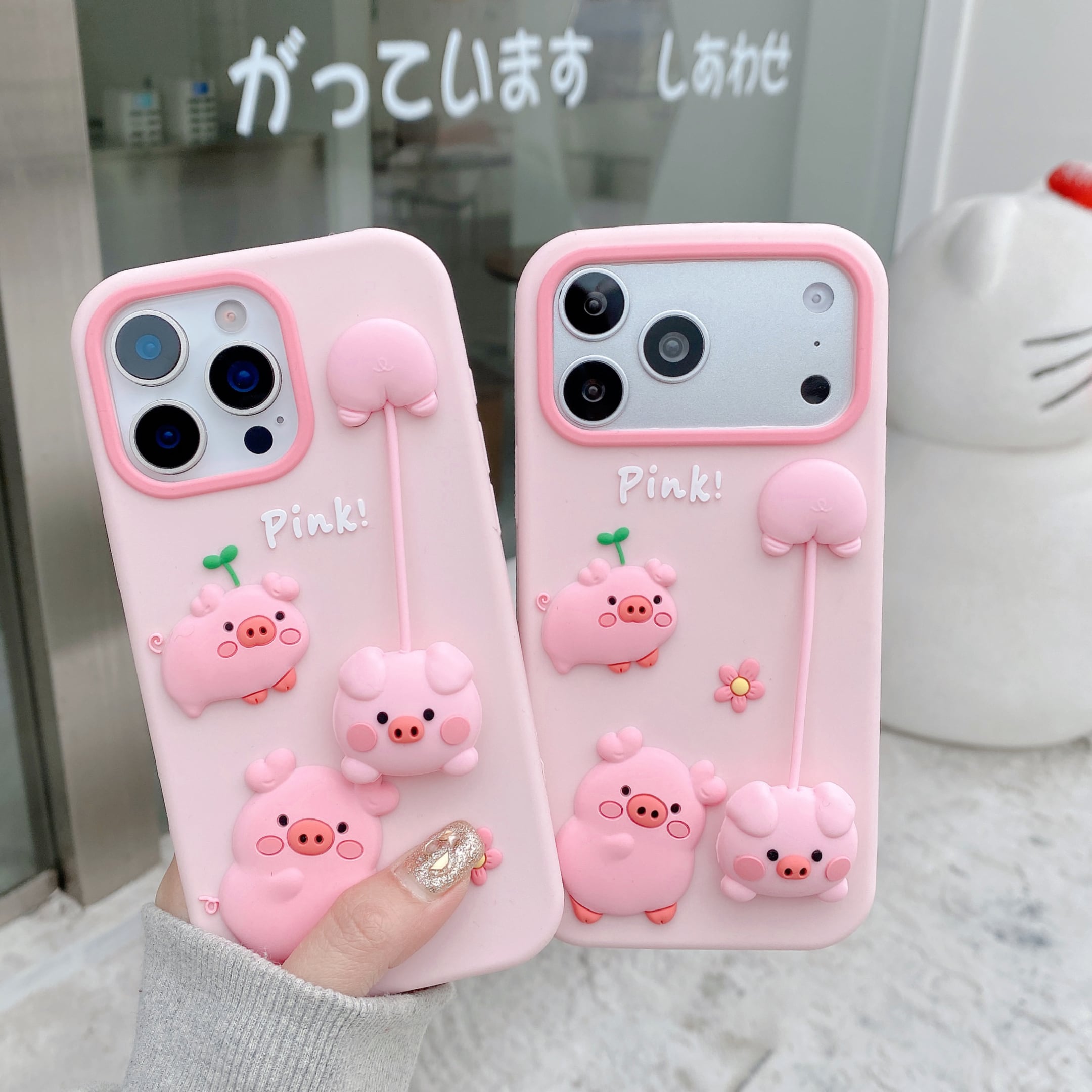 ブタさん iPhone 17 16 15 14 13 ケース シリコン 可愛い ぶたちゃん