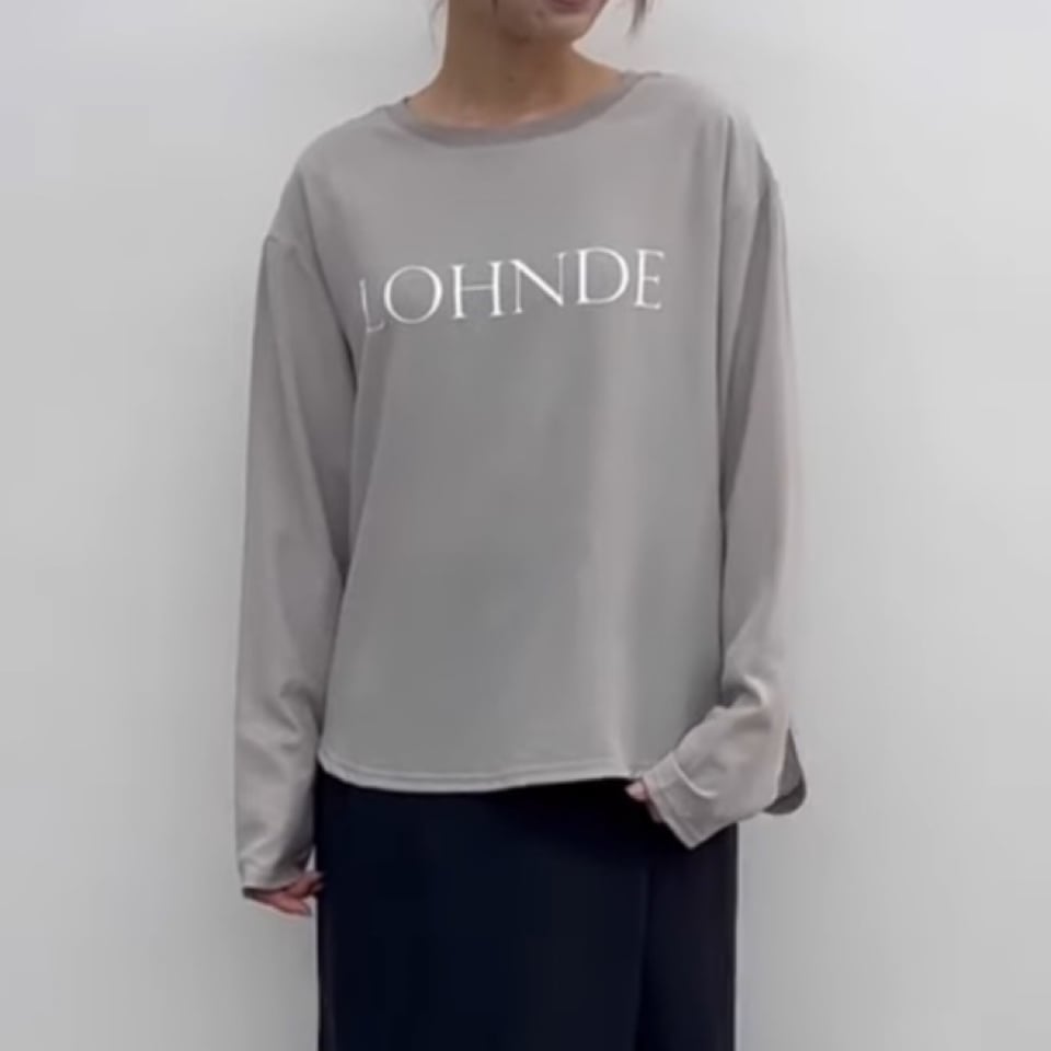 CLOCHE(クロッシェ)】ジョーゼットロゴカットソー［610-85019