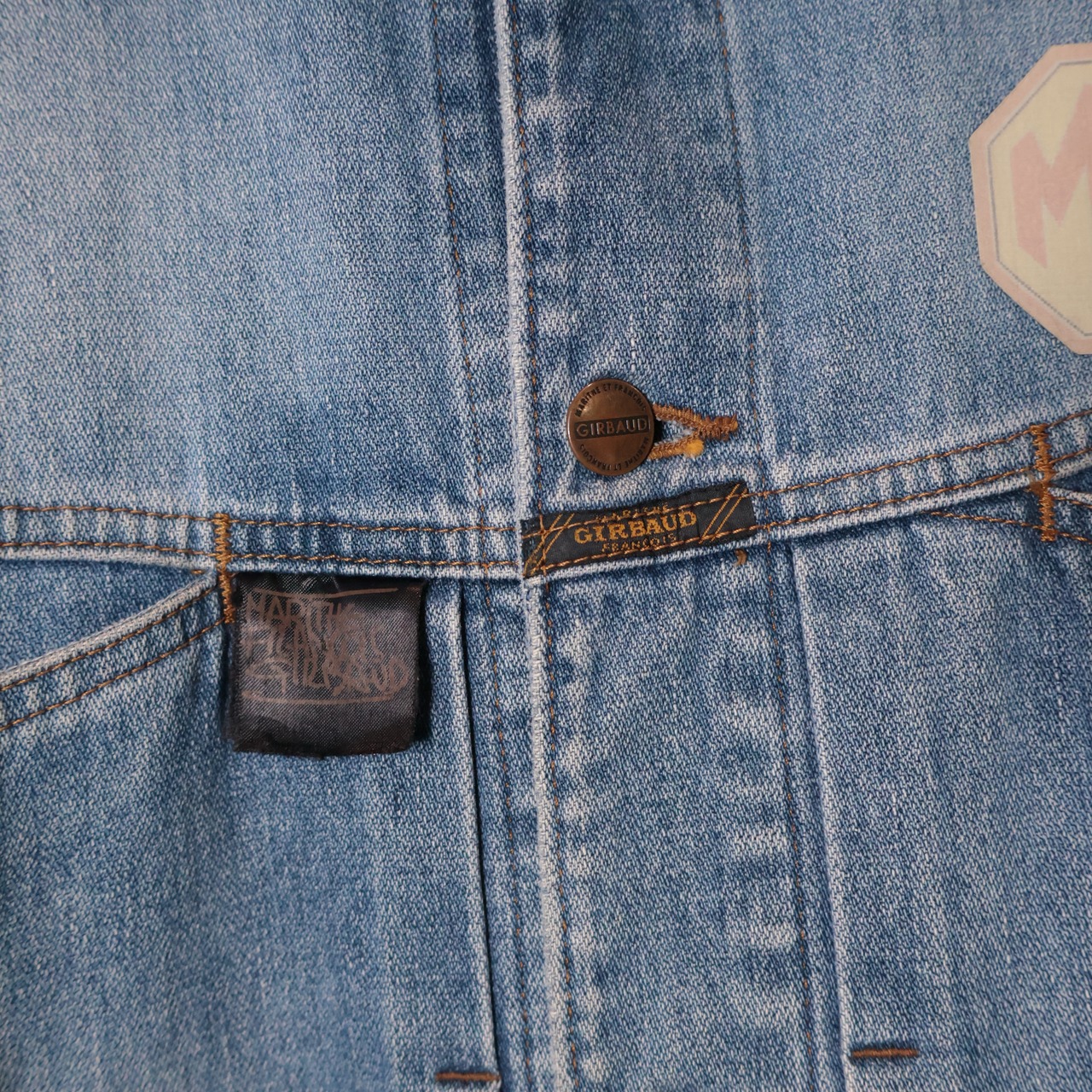 MARITHE FRANCOIS GIRBAUD ワッペンデニムジャケット ジルボー