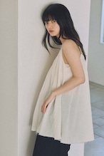 DU260527 Pleats linen Camisole Tunic【 残り僅か】