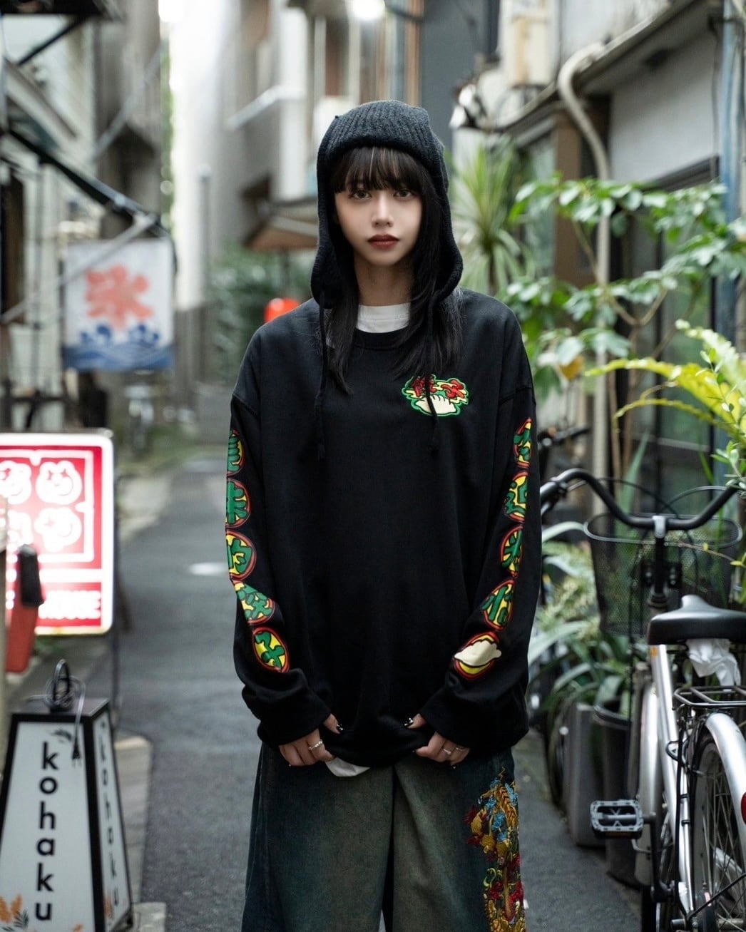 復活祭】中村杏子コラボスウェット/Black | チュウカタベタイ